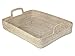 KOUBOO Laguna Rectangular High Wall Serving Tray, Extra Large, White Wash