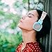 Jelly Comb Wired Stereo Lightweight Foldable Headphones Headband Headsets with Microphone 3.5mm for Cellphones Smartphones Iphone Laptop Computer Mp3/4 Earphones (Blue)