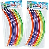 Geospace LED Snap & Go! Hoop Toy, Red, Orange, Yellow, Blue, Green, Purple (2-Pack)