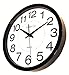 Large Black and White Silent Wall Clock Non-ticking 12