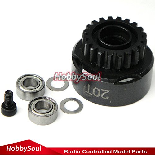 hobbysoul 20T Super Vented Racing Clutch Bell w/Bearings RC Parts