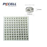 100 x LR41 LR736 SR41 192 392 AG3 1.5V Alkaline Coins Battery