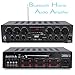 Bluetooth Home Audio Amplifier System – Upgraded 2018 6 Channel 750 Watt Wireless Home Audio Sound Power Stereo Receiver w/ USB, Micro SD, Headphone, 2 Microphone Input w/ Echo, Talkover for PA – Pylethumb 1