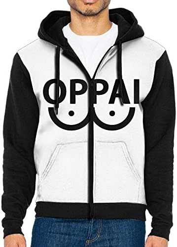Monamihoodi Saitama Oppai Mens Hoodie Custom Made Impact Color Sweater With Zipper