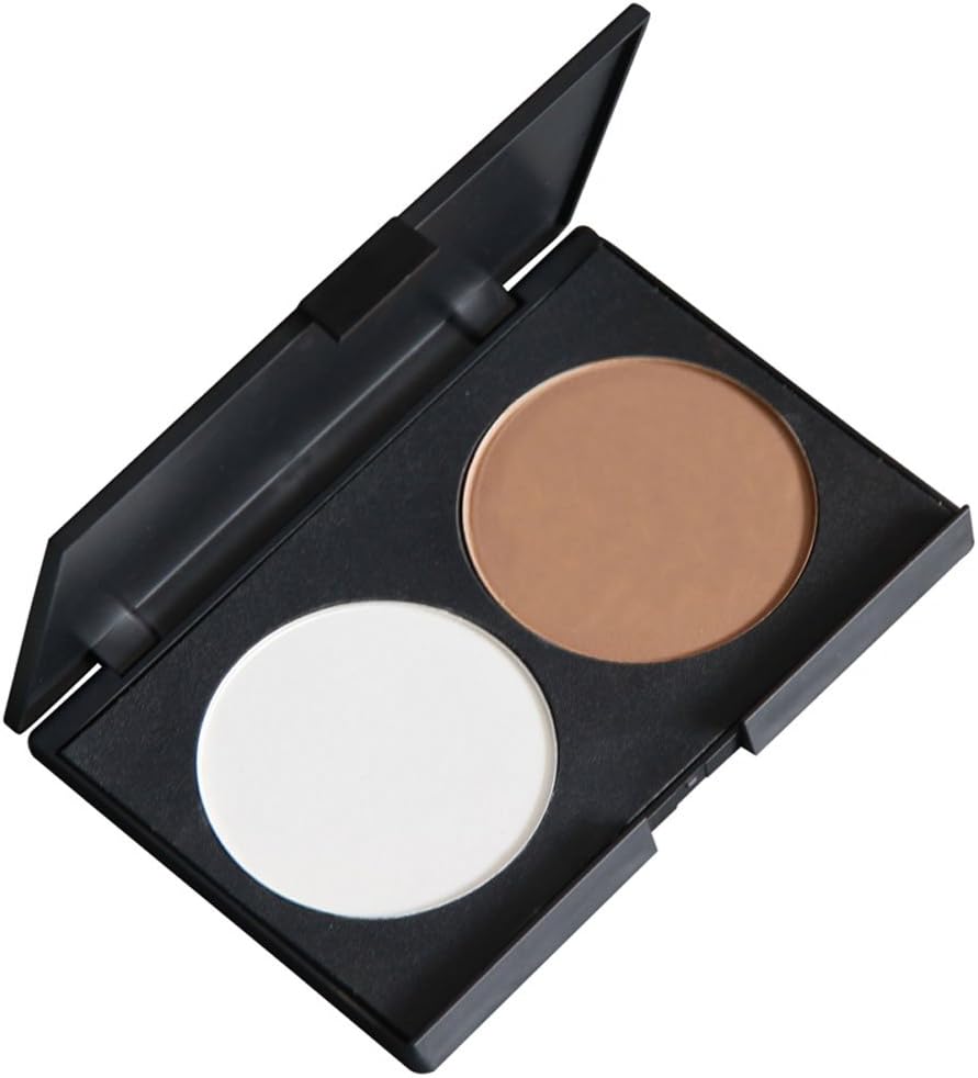 Contever® Makeup Face Form Contour Foundation Pressed Powder Palette ( 2 Colors, Pack 1)