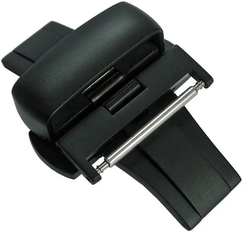 18mm Black PVD Butterfly Deployant Clasp