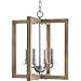Progress Lighting P4760-141 Turnbury Four-Light Chandelier, Galvanized Finish