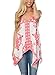 Dearlovers Women Tribal Printed Casual V Neck Loose Summer Camis Tank Tops Large Size White
