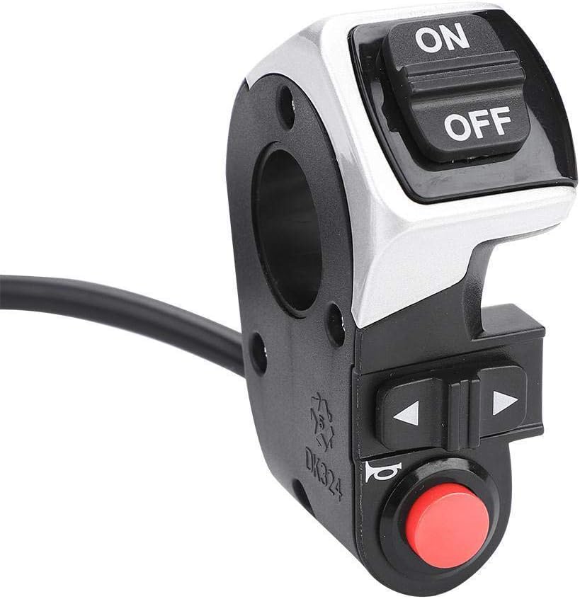 Zconmotarich Bike Turn Signal Light Head Tail Lamp Horn Button Switch Scooter Electric 3 in 1