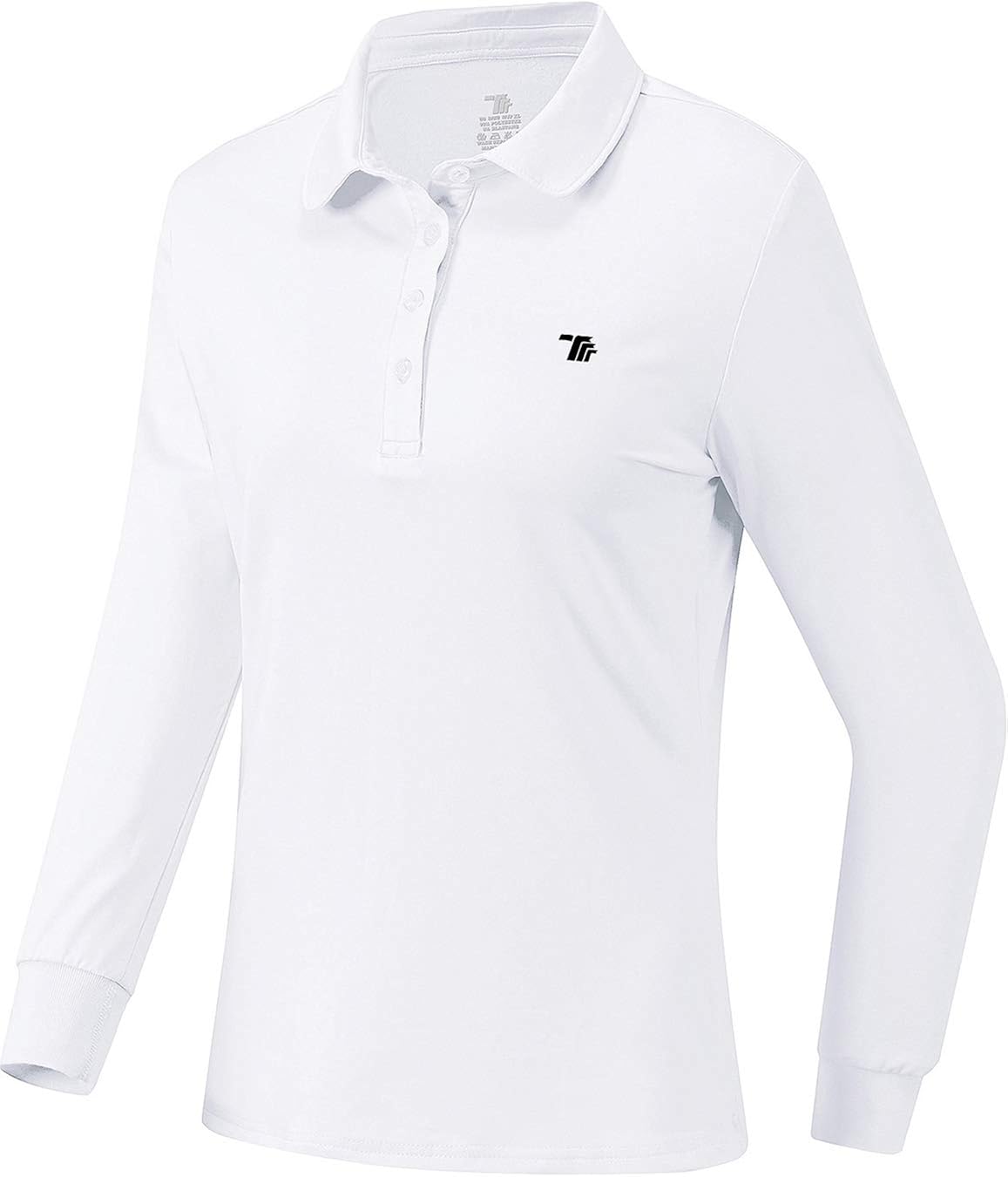 Women's Golf Polo Shirts Long Sleeve Slim Fit Athletic Shirts Cotton Fleece Warm Sports Tops for Tennis Work Business: Clothing