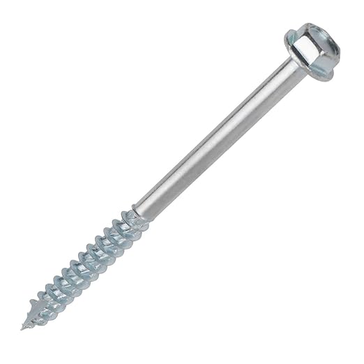 Turbo Coach Screws ZincPlated 8 x 120mm Pk50 Amazon.co.uk DIY & Tools