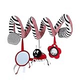 Bed Stroller Hanging Cribs Toy Cute Plush Spiral Soft Toys Hanging Rattle Toy Ladybug