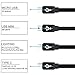 Multi Charger Cable 2 Pack IVVO 4 in 1 Multiple USB Charging Cord Adapter with Micro/Type C/Mini USB Ports for Phone 7 7 Plus,iPad, Galaxy S8, Android and More