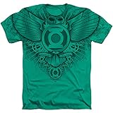 Green Lantern Sublimation Winged Logo Mens Pullover Hoodie