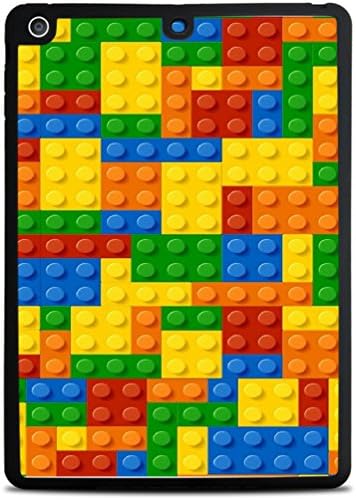 Colorful Bricks Design Printed Image Black iPad Air Silicone Case by Trendy Accessories