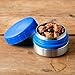 LunchBots Rounds 4oz Stainless Steel Non-insulated Leak-Proof Snack Container for Kids and Adults - Small Food Jar for Dressings, Dips, and Finger Foods - Dishwasher Safe - Royal Blue