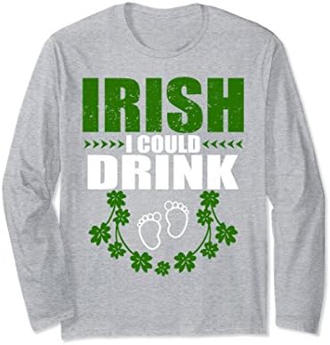 Unisex Irish I Could Drink St Patrick'day Tshirt Medium Heather Grey