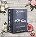 Vabbly Foot Pads - Rose Aroma Bamboo Vinegar 20x Pads, with Free Feet Bath Soak - Premium Sore Feet Relief