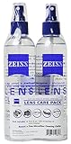 Zeiss Lens Care Pack - 2 - 8 Ounce Bottles of Lens Cleaner, 2 Microfiber Cleaning Cloths