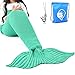 LAGHCAT Mermaid Tail Blanket Crochet Mermaid Blanket for Adult, Soft All Seasons Snuggle Mermaid Sleeping Bag Blankets, Classic Pattern, (71