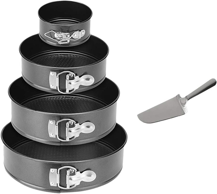 4" 7" 9" 10 Springform Cake Pan Set - Non-stick Round Leakproof Cheese Cake Pan