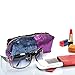 ICOSY Sequin Pencil Pouch Mermaid Makeup Pouch Bags Magic Reversible Sequin Pencil Case Sequin Handbag Glitter Pencil Case Makeup Bags for Girls Women