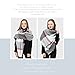Natural Feelings Fashionable Cozy Soft Big Grid Winter Scarf Wrap Shawl for Women