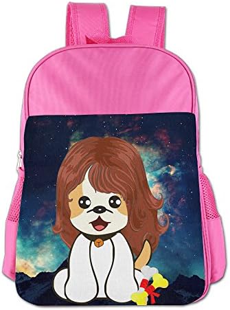 Funny Wig Dog Student Backpack School Bag Print Backpack For School Shoulder Daypack Handbag