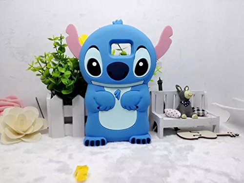 Galaxy Note 5 Case Cover ,Stingna 3D Blue Stitch &Lilo Soft Silicone Case Cover For Samsung Galaxy Note 5 N920C + Free Gift