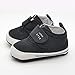 Weixinbuy Baby Boy's Canvas Soft Sole Sneaker High Shoe Black L