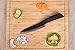 Aicok Ceramic Kitchen Knife with Non-Slip Handle and Protective Sheaths, 6-Inch, Black Blade
