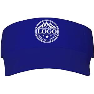 Bluk Custom Visor Hat Add Your Text/Logo/Image,Personalized Visor Sun Caps for Men Women
