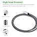 Adoric iPhone Charging Cable 2Pack 10FT Nylon Braided Lightning to USB Cable with Aluminum Connector for iPhone 7/7 Plus/6s/6s Plus/6/6Plus/5s/5c/5, iPad/iPod Models(Black Gray)