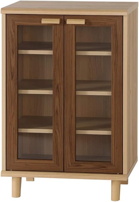 Amazon コーナン オリジナル ラハティ キャビネット 9055g 食器棚 リビング収納 リビングﾎﾞｰﾄﾞ ｶﾞﾗｽキャビネット キッチンラック キッチンボード おしゃれ 新生活 コーナン オーク ブラウン 食器棚 オンライン通販