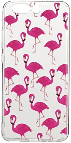 Caseceo Soft TPU Rubber Silicone Cover for HUAWEI P10 (Flamingo)