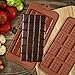 4 Pack Silicone Chocolate Molds, SENHAI 2 Types of Break Apart Non-Stick Candy Protein and Energy Bar Mold Baking Tray