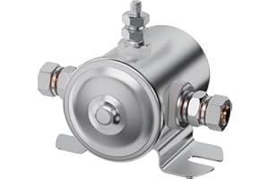 IGERSAW Maxlouder Continuous Solenoid Relay 12VDC 3 Terminal Heavy Duty Max 200A Replaces 24213 For Winch, Marine SPST Solenoid