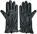 FOWNES TOUCHPOINT Women's Fleece/Cashmere Lined Black Lambskin Leather Smart Gloves