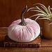 Large Velvet Pumpkin Pink, Handmade Home Decor, Wedding Centerpiece Decor, Baby Shower Favors, Fall Halloween Thanksgiving Table Decor
