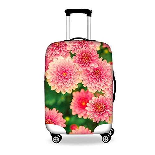 FOR U DESIGNS 18-22 Inch Small Vintage Flower Suitcase Protective Cover for Women Lady