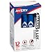 Avery Marks-A-Lot Permanent Markers, Regular Desk-Style Size, Chisel Tip, Water and Wear Resistant, 12 Blue Markers (07886) primary