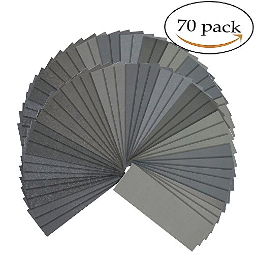 Sandpaper - 70 pieces 120 to 3000 grit wet dry sandpape…