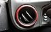 Red Inner Dashboard Air Vent Outlet Trim Cover 2pcs for Subaru BRZ 2012-2019