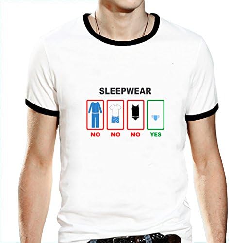 ColorUnique Men's Spring Summer Tee Sleepwear T-Shirt Size Small
