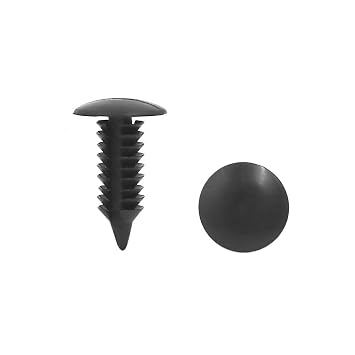 Sourcingmap 50stk Universal Schwarz Plastik Teppich Boden