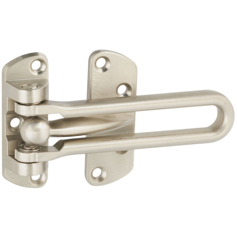 National Hardware N335-984 804 Door Security Guards, Satin Nickel, 1 Pack