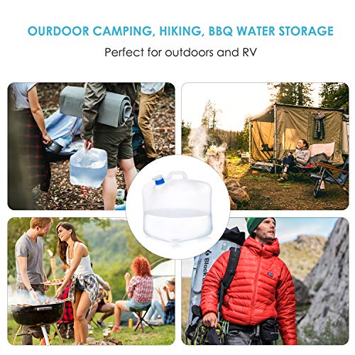 Gowithwind Collapsible Water Container with Spigot, 5.3 Gallon Food