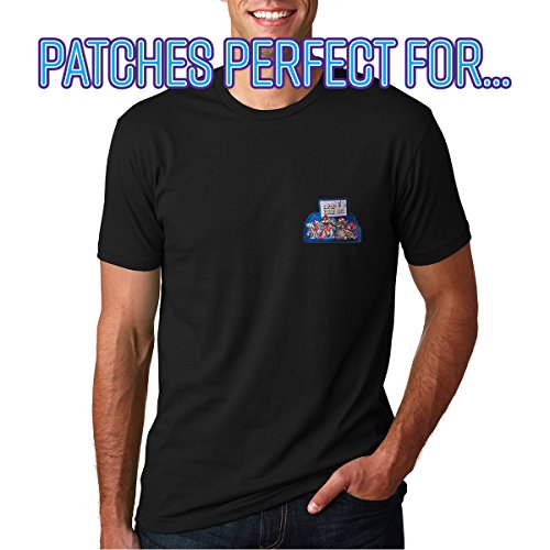 'Super Zombie Brothers' Classic Video Game Parody - Iron on Embroidered Patch Applique