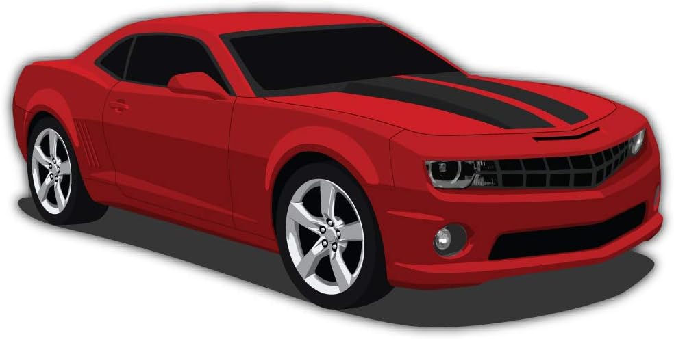 Camaro Sports Car Bumper Sticker Vinyl Art Decal for Car Truck Van Wall Window (30 X 16 cm)