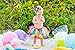 traderplus Little Girls Layered Rainbow Ribbon Tutu Skirt Dress Ballet Tiered (Large 7-9 Years)